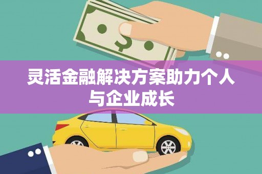 大溪灵活金融解决方案助力个人与企业成长