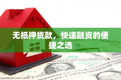 大溪无抵押贷款，快速融资的便捷之选