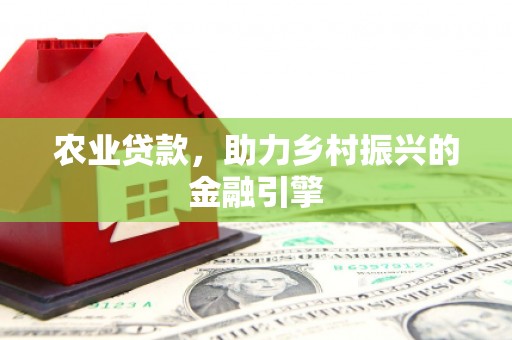 大溪农业贷款，助力乡村振兴的金融引擎