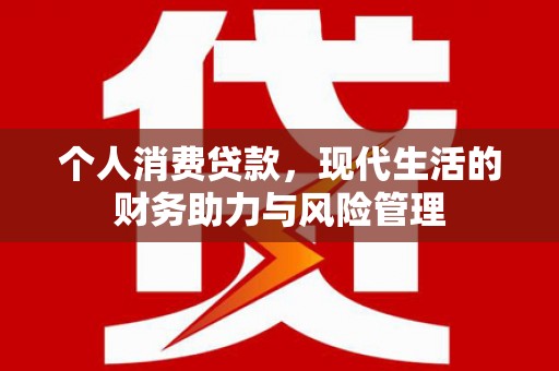 大溪个人消费贷款，现代生活的财务助力与风险管理