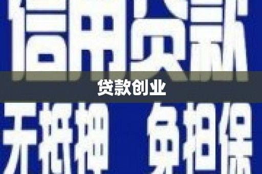 大溪贷款创业