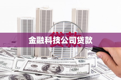 大溪金融科技公司贷款