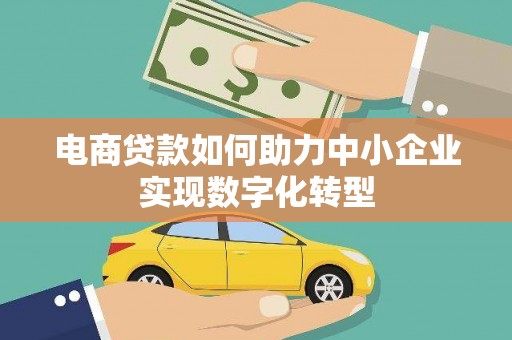 大溪电商贷款如何助力中小企业实现数字化转型