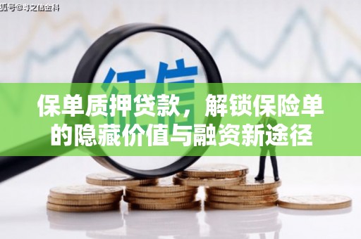 大溪保单质押贷款，解锁保险单的隐藏价值与融资新途径