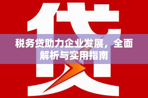 大溪税务贷助力企业发展，全面解析与实用指南