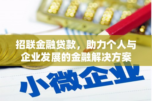大溪招联金融贷款，助力个人与企业发展的金融解决方案