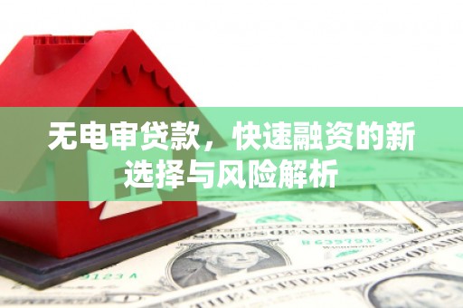 大溪无电审贷款，快速融资的新选择与风险解析