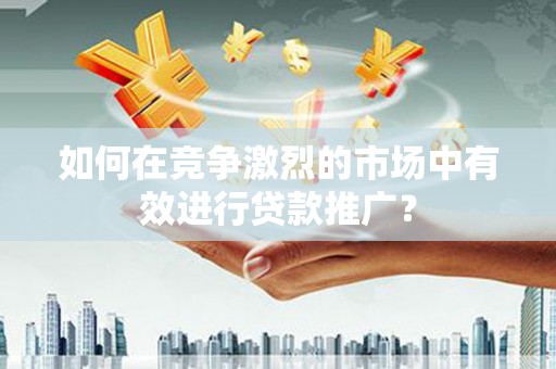 大溪如何在竞争激烈的市场中有效进行贷款推广？