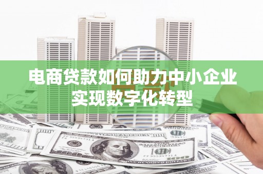 大溪电商贷款如何助力中小企业实现数字化转型