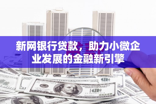 大溪新网银行贷款，助力小微企业发展的金融新引擎