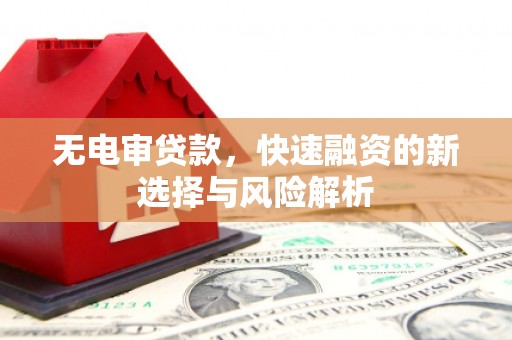 大溪无电审贷款，快速融资的新选择与风险解析