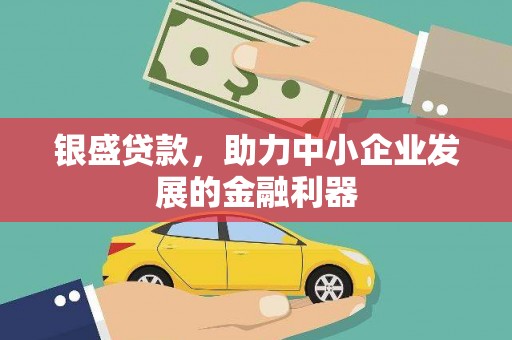 大溪银盛贷款，助力中小企业发展的金融利器