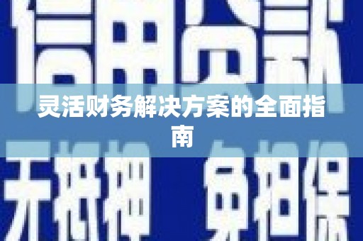 大溪灵活财务解决方案的全面指南