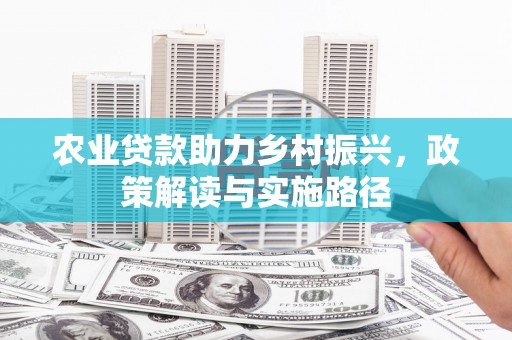 大溪农业贷款助力乡村振兴，政策解读与实施路径