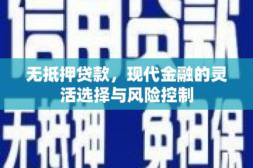 大溪无抵押贷款，现代金融的灵活选择与风险控制