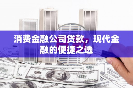 大溪消费金融公司贷款，现代金融的便捷之选