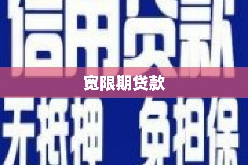 大溪宽限期贷款
