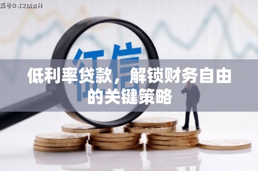大溪低利率贷款，解锁财务自由的关键策略