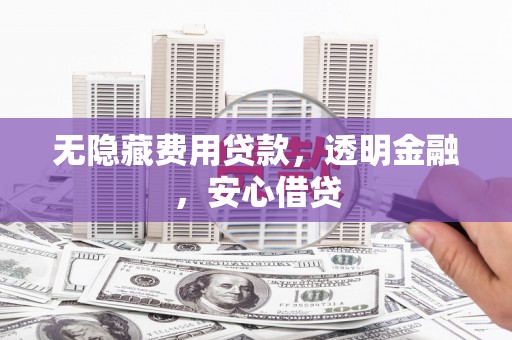 大溪无隐藏费用贷款，透明金融，安心借贷