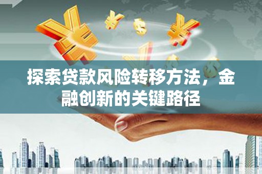 大溪探索贷款风险转移方法，金融创新的关键路径