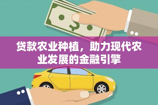 大溪贷款农业种植，助力现代农业发展的金融引擎