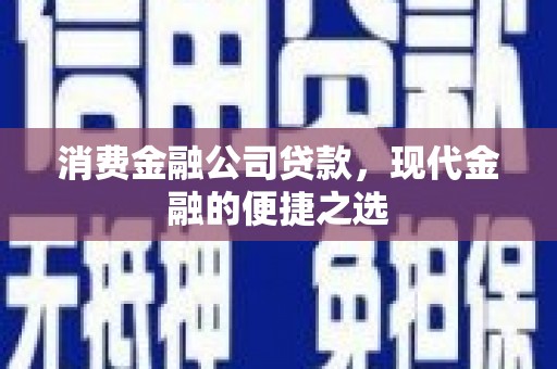 大溪消费金融公司贷款，现代金融的便捷之选