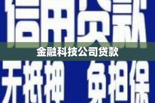 大溪金融科技公司贷款
