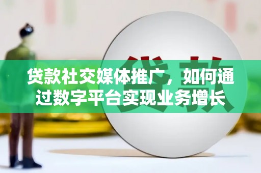 大溪贷款社交媒体推广，如何通过数字平台实现业务增长