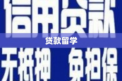 大溪贷款留学