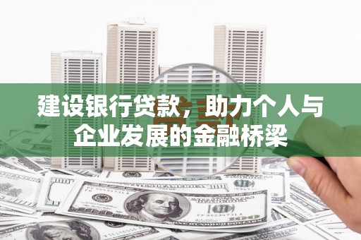 大溪建设银行贷款，助力个人与企业发展的金融桥梁