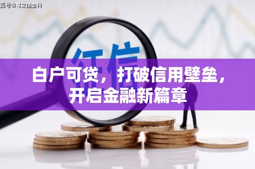 大溪白户可贷，打破信用壁垒，开启金融新篇章