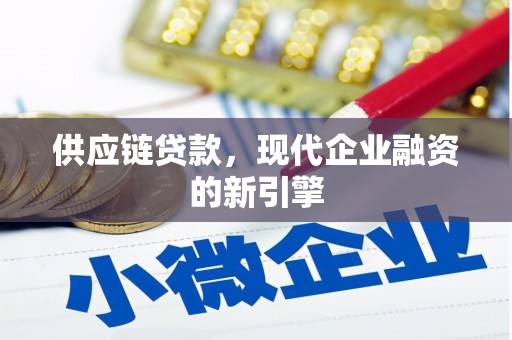 大溪供应链贷款，现代企业融资的新引擎