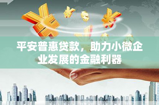 大溪平安普惠贷款，助力小微企业发展的金融利器