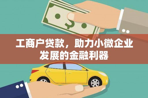大溪工商户贷款，助力小微企业发展的金融利器