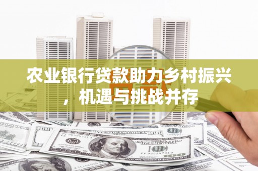 大溪农业银行贷款助力乡村振兴，机遇与挑战并存