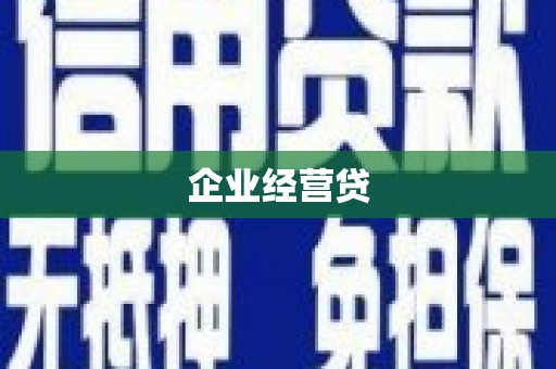大溪企业经营贷
