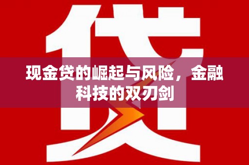 大溪现金贷的崛起与风险，金融科技的双刃剑