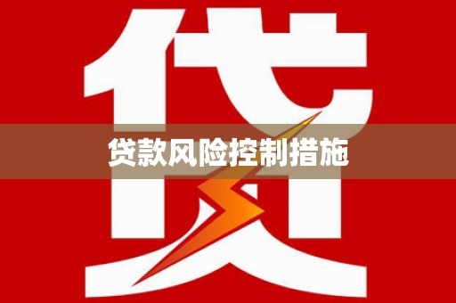 大溪贷款风险控制措施