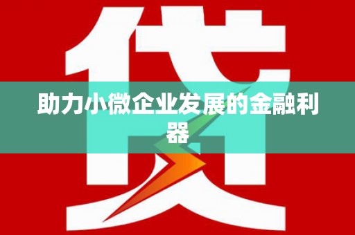 大溪助力小微企业发展的金融利器