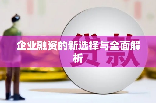 大溪企业融资的新选择与全面解析