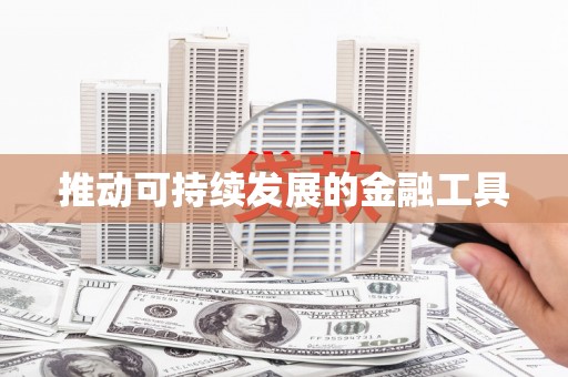 大溪推动可持续发展的金融工具