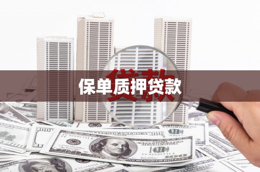 大溪保单质押贷款