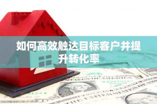 大溪如何高效触达目标客户并提升转化率